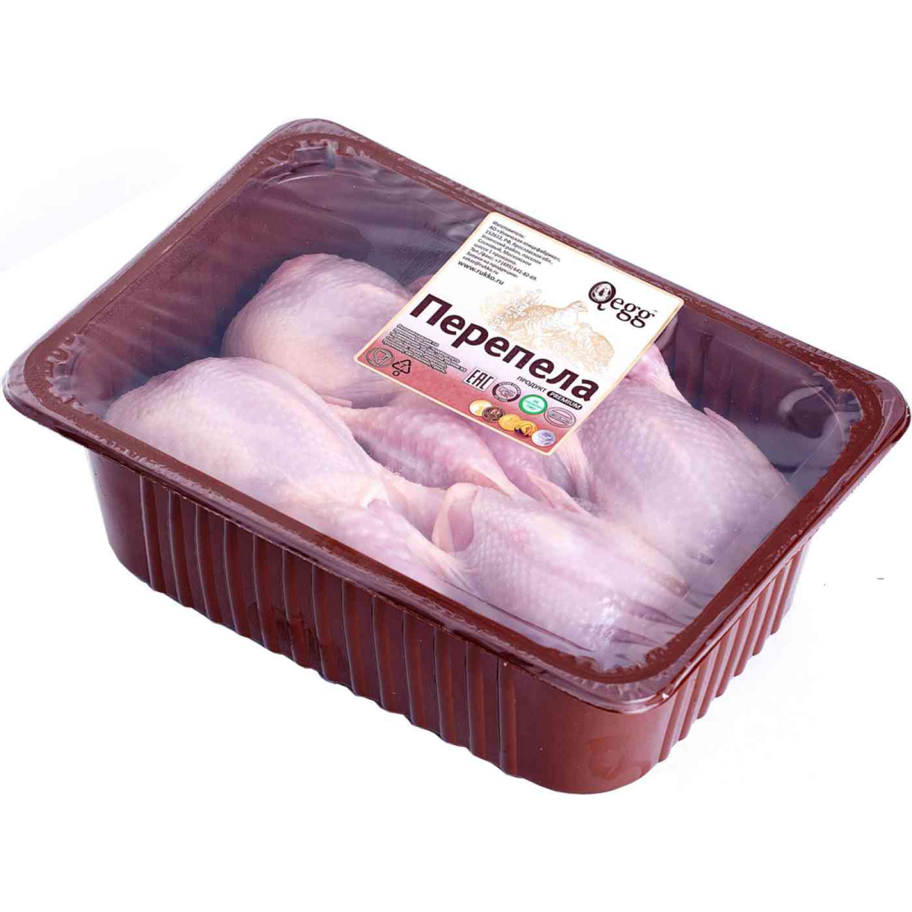 Тушки перепела охлаждённые Qegg Премиум, 1кг
