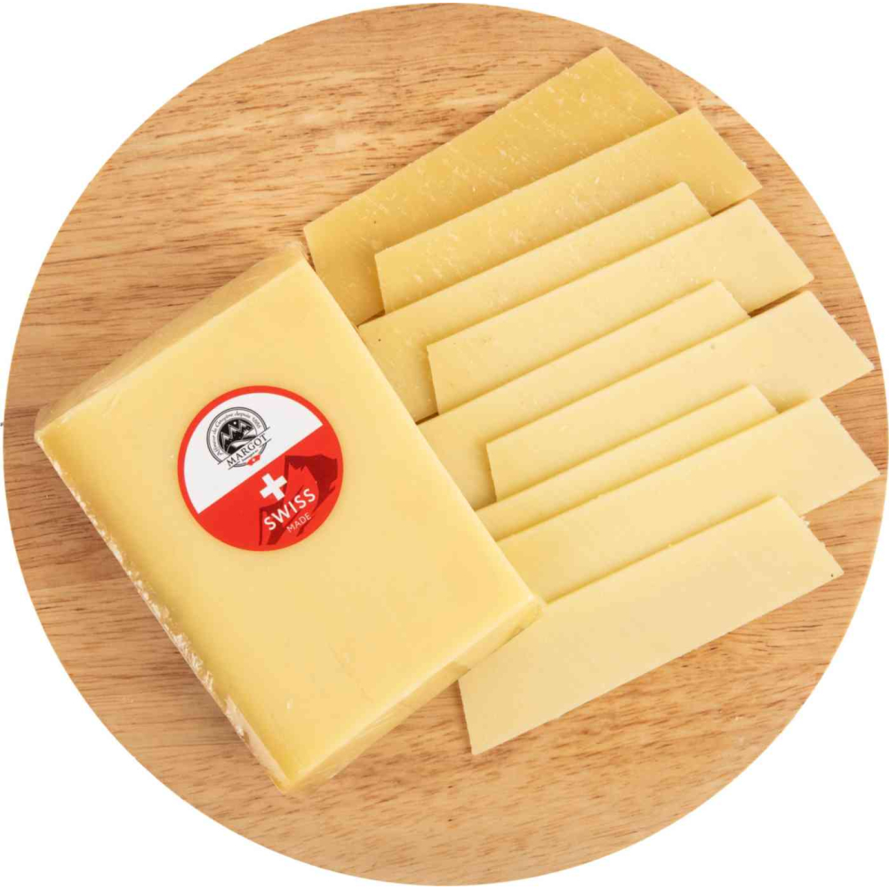 Сыр твердый Margot Fromages Деревенский Горный 49%, нарезка, вес