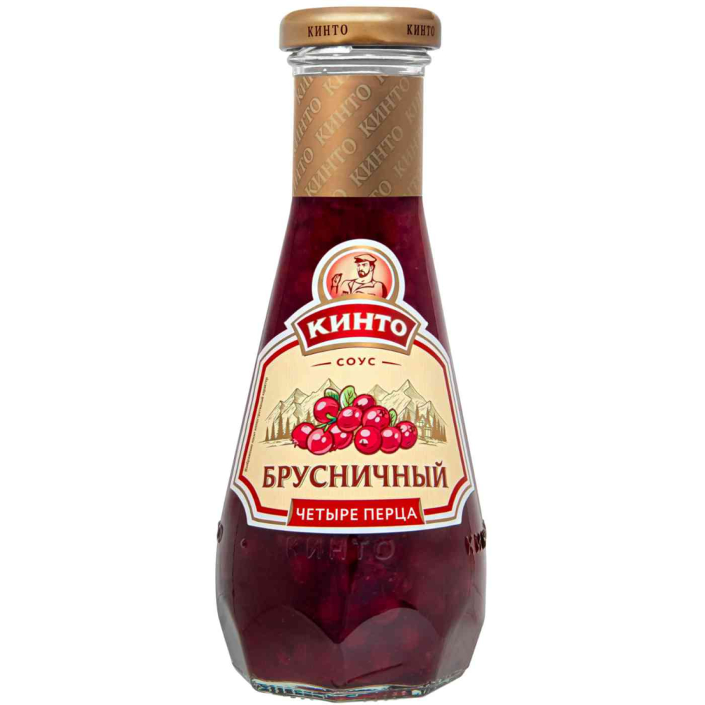 Соус брусничный Кинто Четыре перца дикая ягода, 320г