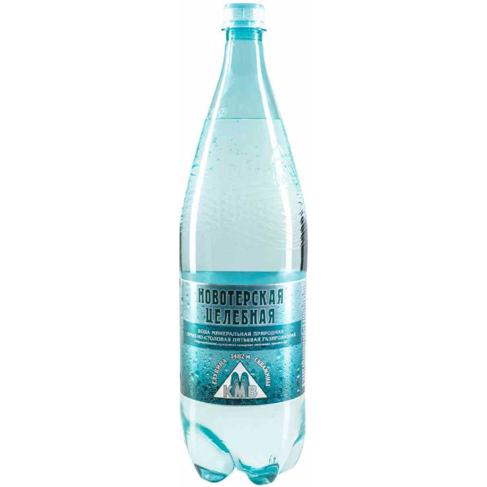 Вода минеральная Новотерская Целебная газированная, 1,5л