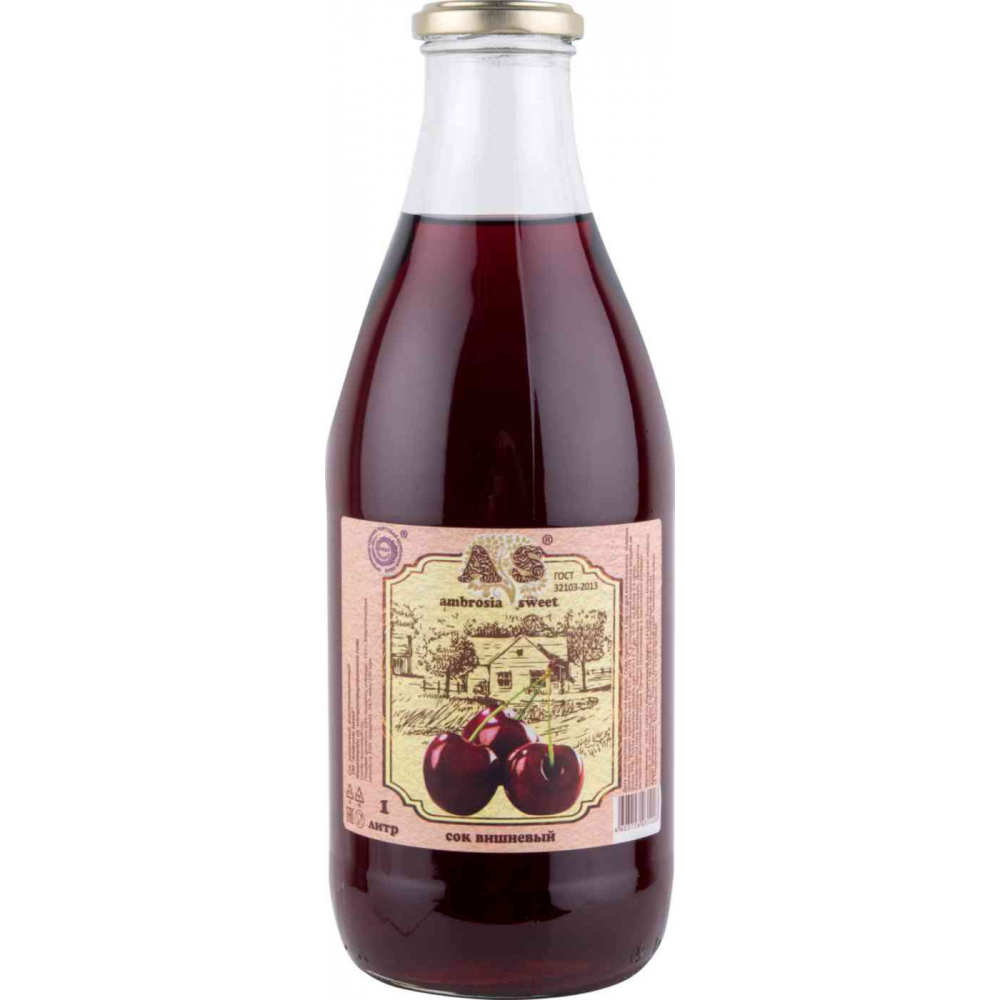 Сок Ambrosia Sweet Вишнёвый, 1л