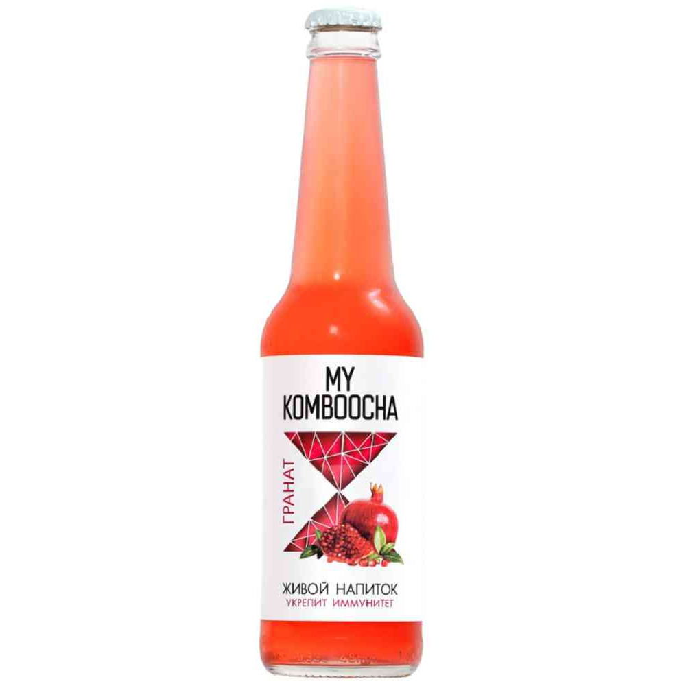 Напиток живой My komboocha Гранат, 0,33л