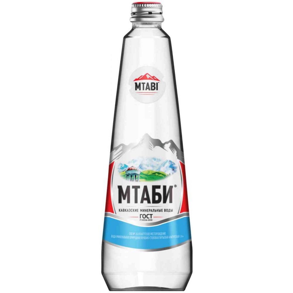 Вода минеральная Мтаби лечебно-столовая без газа, 0,5л