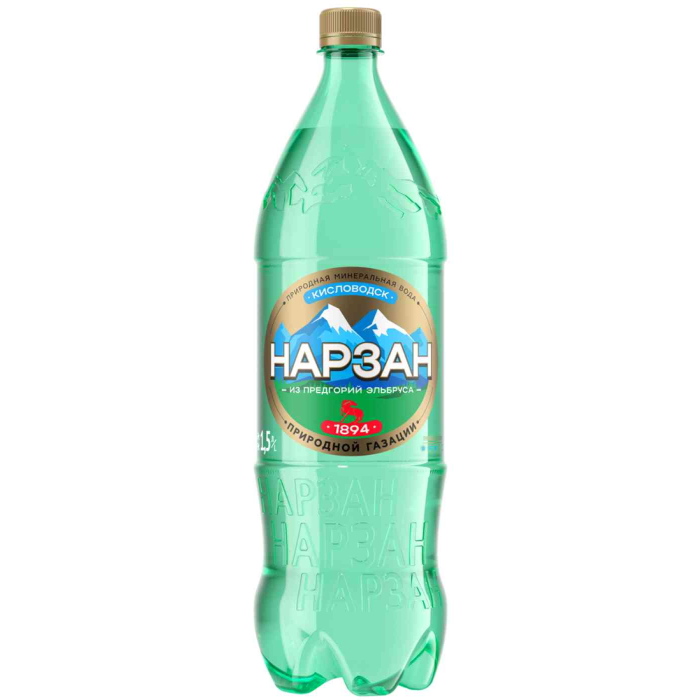Вода минеральная Нарзан природной газации, 1,5л