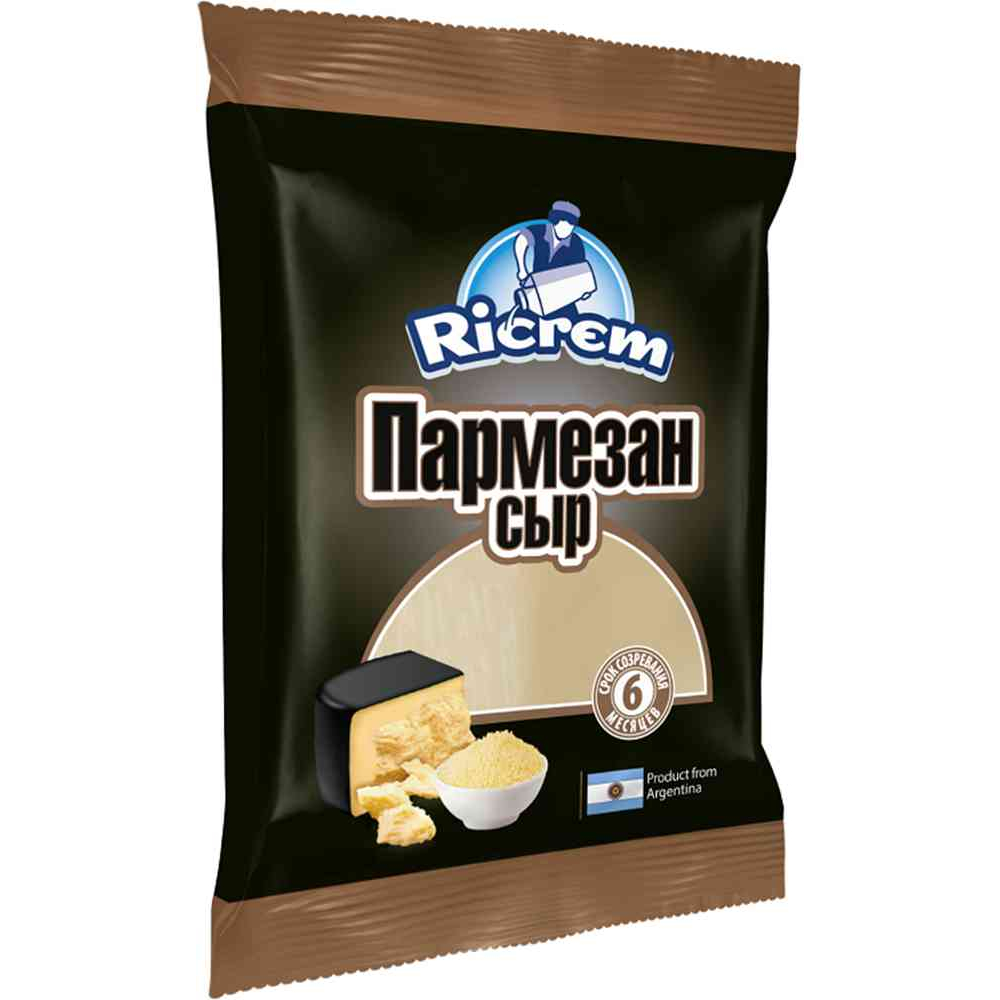 Сыр твердый Пармезан Ricrem 42%, 180г