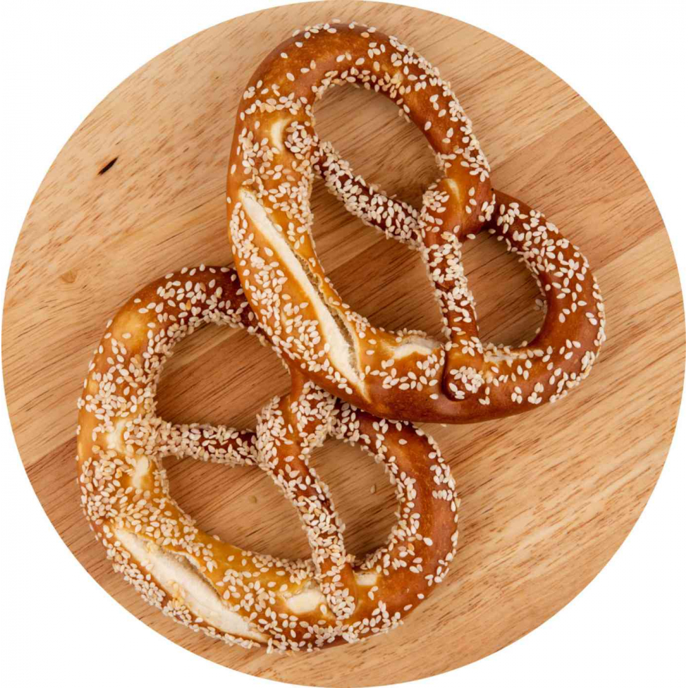 Брецель с кунжутом, 2 шт. × 80г
