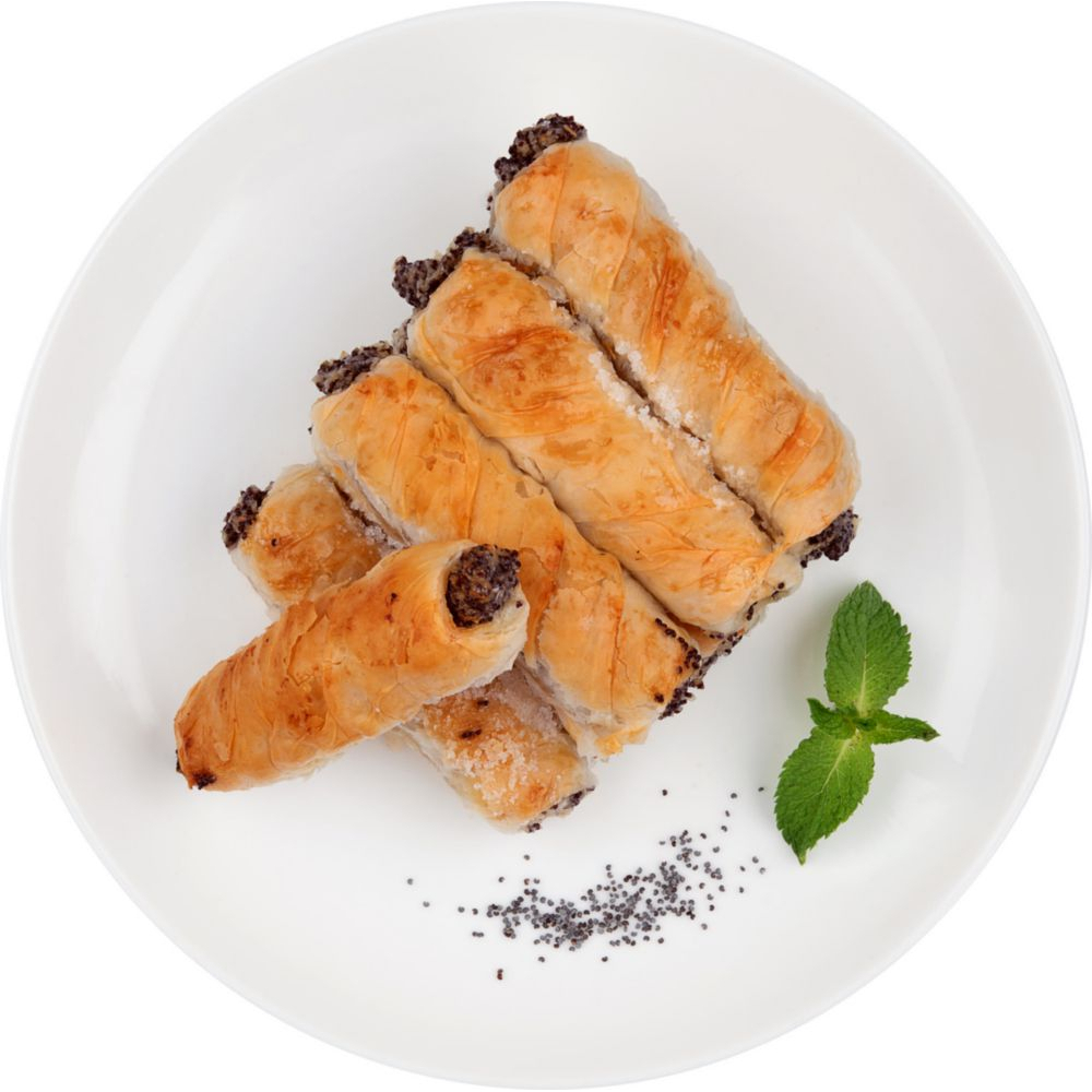 Улитка греческая рулет с маком и ванильным кремом, 12×25г