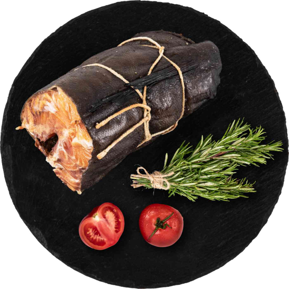 Рыба угольная горячего копчения кусок, уп, 1кг