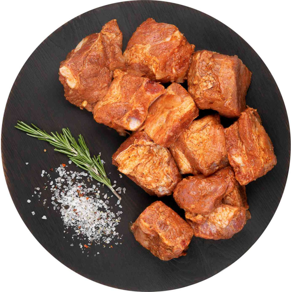 Шашлык из свиной грудинки Глобус в вакуумной упако, 1кг